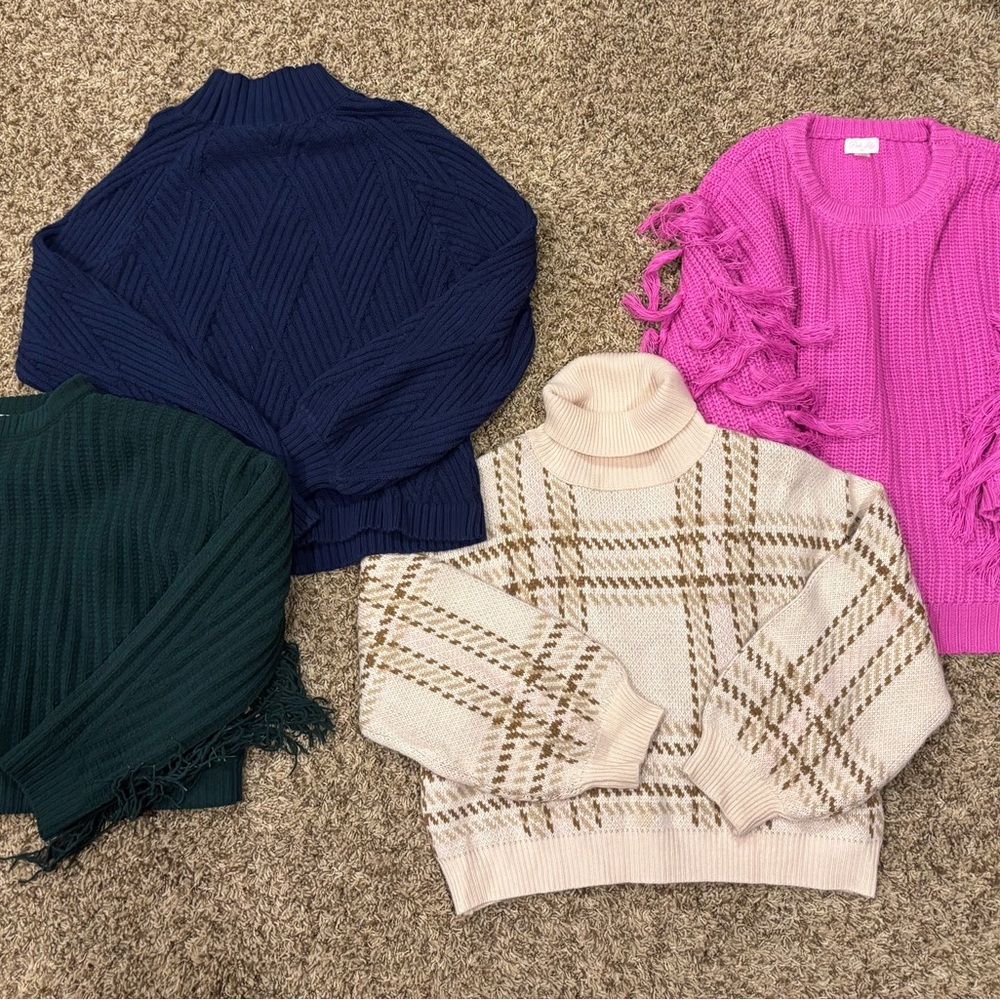 Pink Lily Sweater Bundle